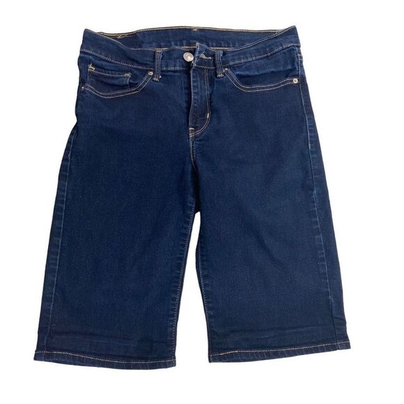 Levi Strauss Women’s Denim Bermuda Shorts Size 27 Blue - Picture 1 of 11
